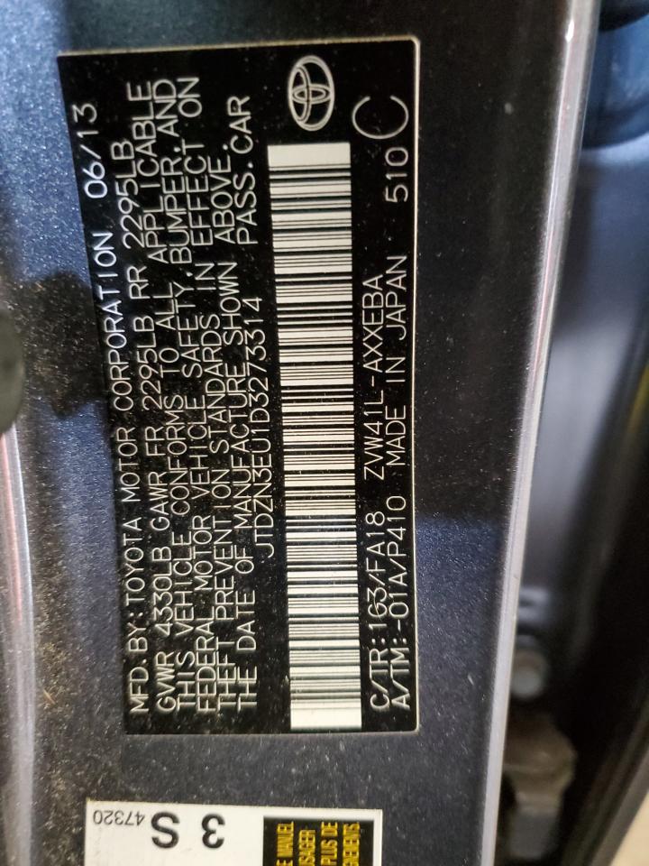 2013 Toyota Prius V VIN: JTDZN3EU1D3273314 Lot: 50019034