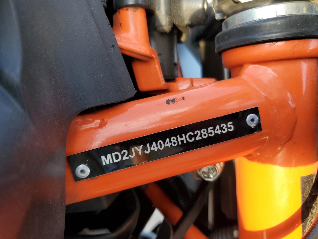 2017 Ktm 390 Duke VIN: MD2JYJ408HC285435 Lot: 49895794