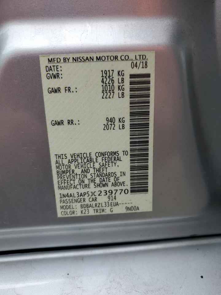 1N4AL3AP5JC239770 NISSAN ALTIMA 2018