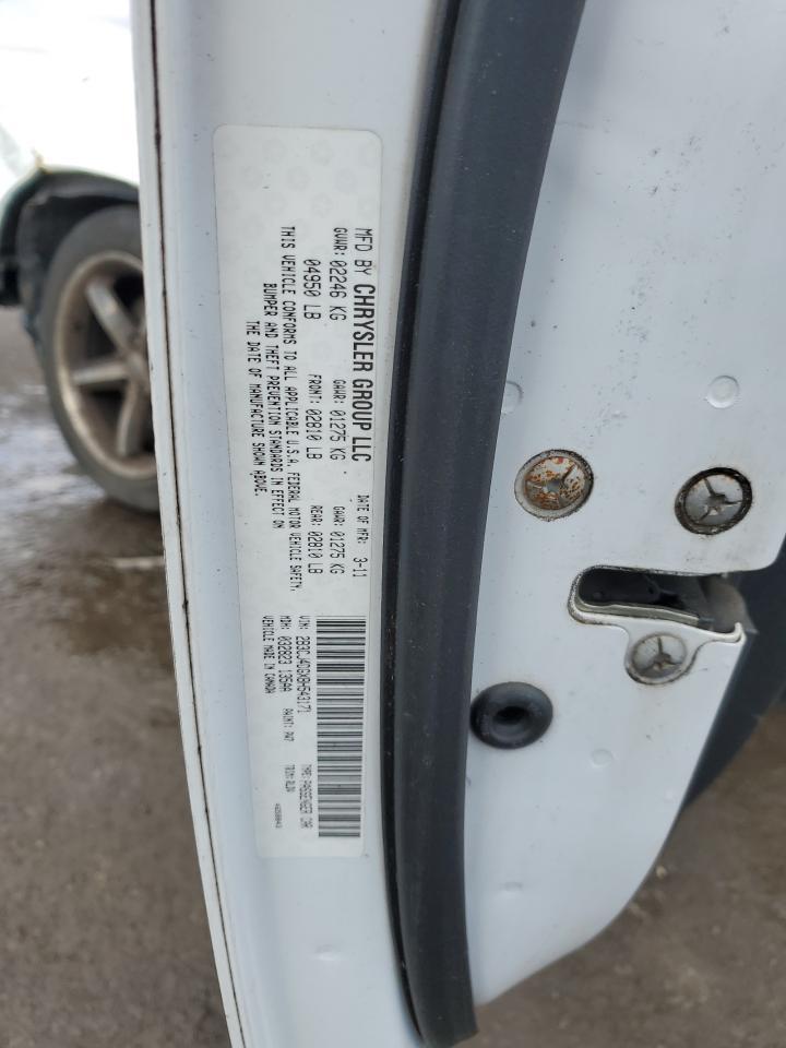 2011 Dodge Challenger VIN: 2B3CJ4DGXBH543171 Lot: 54000635