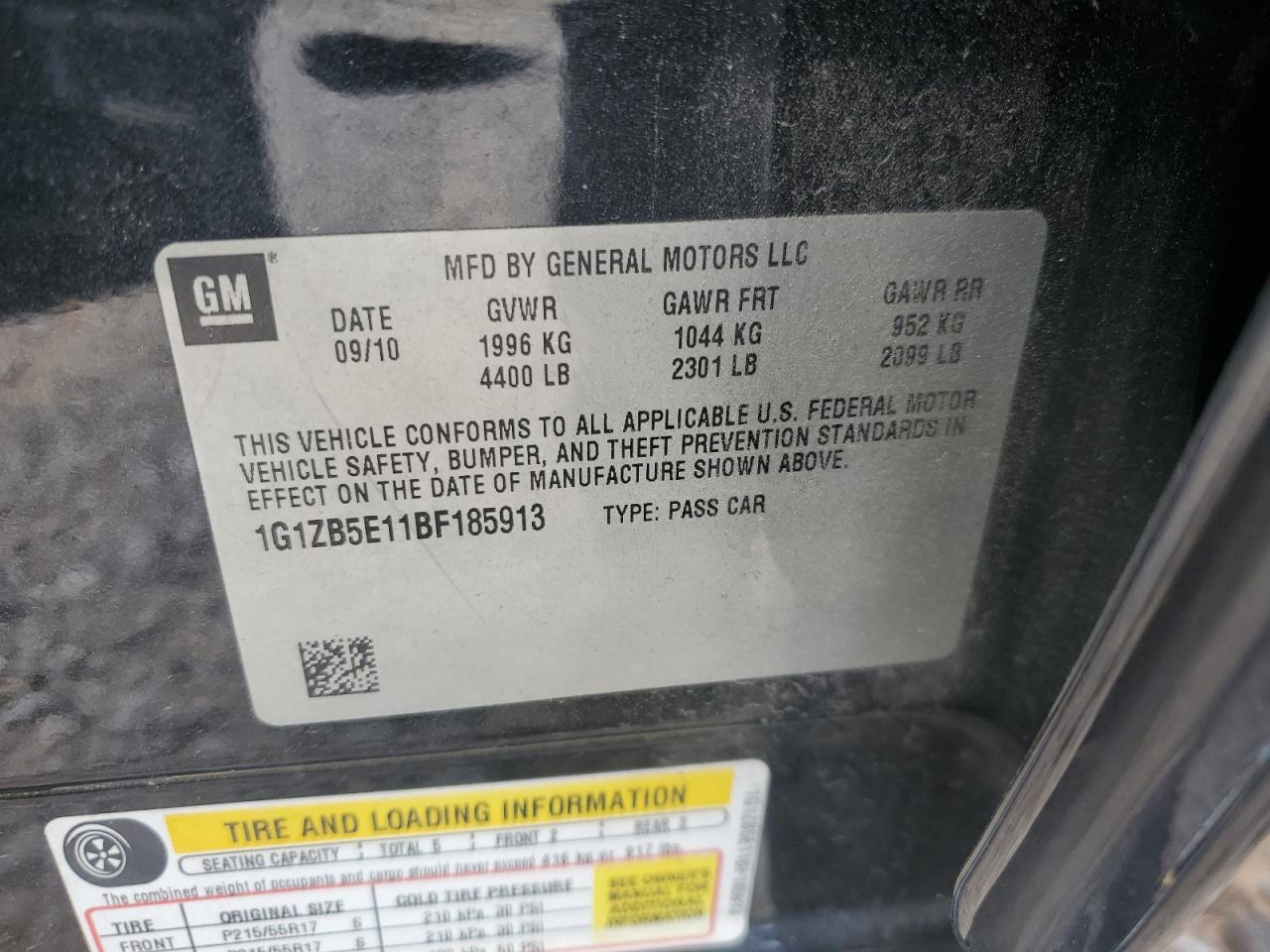 2011 Chevrolet Malibu Ls VIN: 1G1ZB5E11BF185913 Lot: 54522525