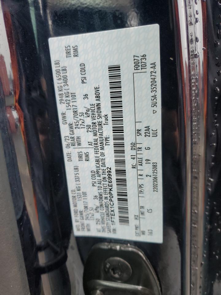 1FTEX1CP0PKE69992 FORD F-150 2023