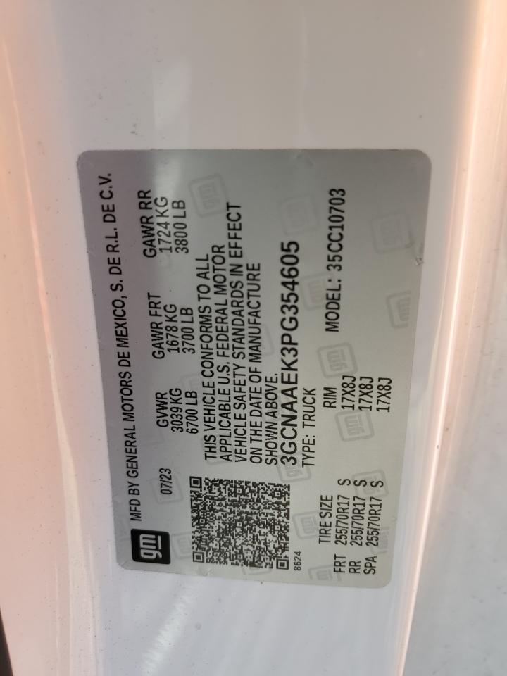 3GCNAAEK3PG354605 CHEVROLET ALL Models 2023