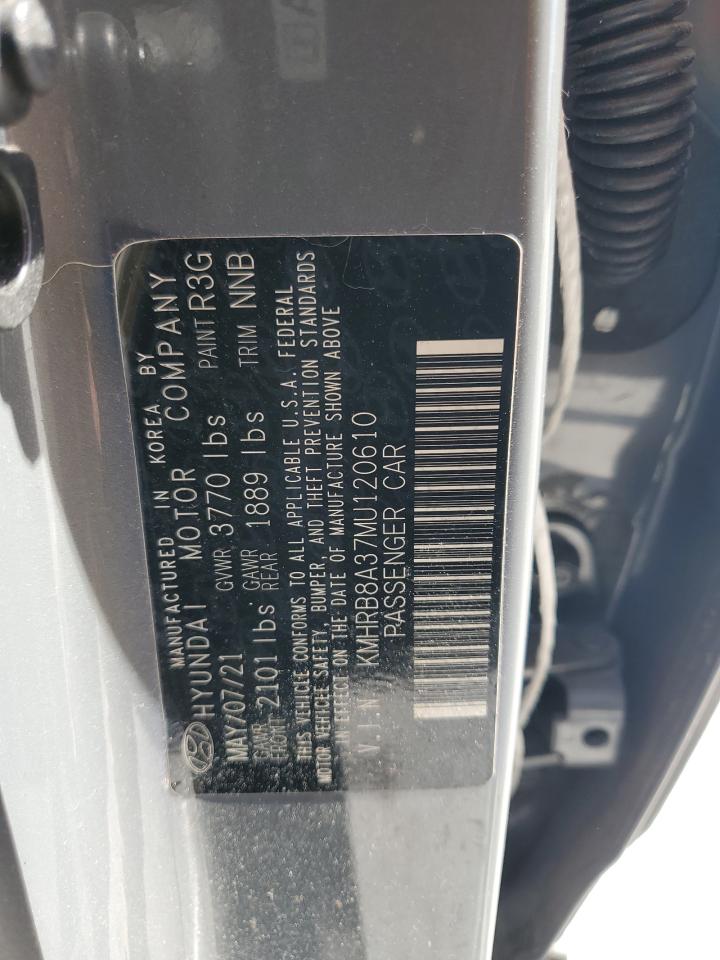 KMHRB8A37MU120610 2021 Hyundai Venue Se