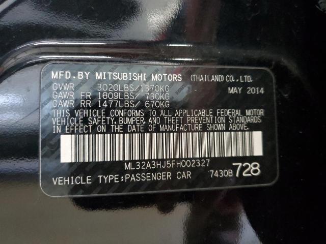 2015 MITSUBISHI MIRAGE DE
