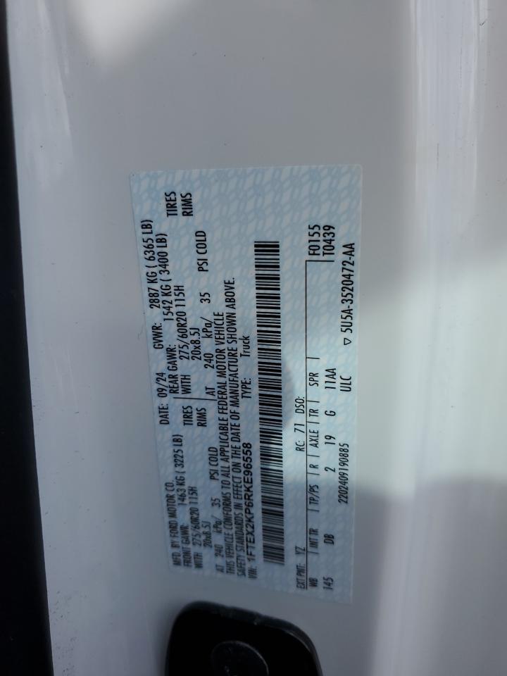 1FTEX2KP6RKE96558 FORD F150 STX 2024