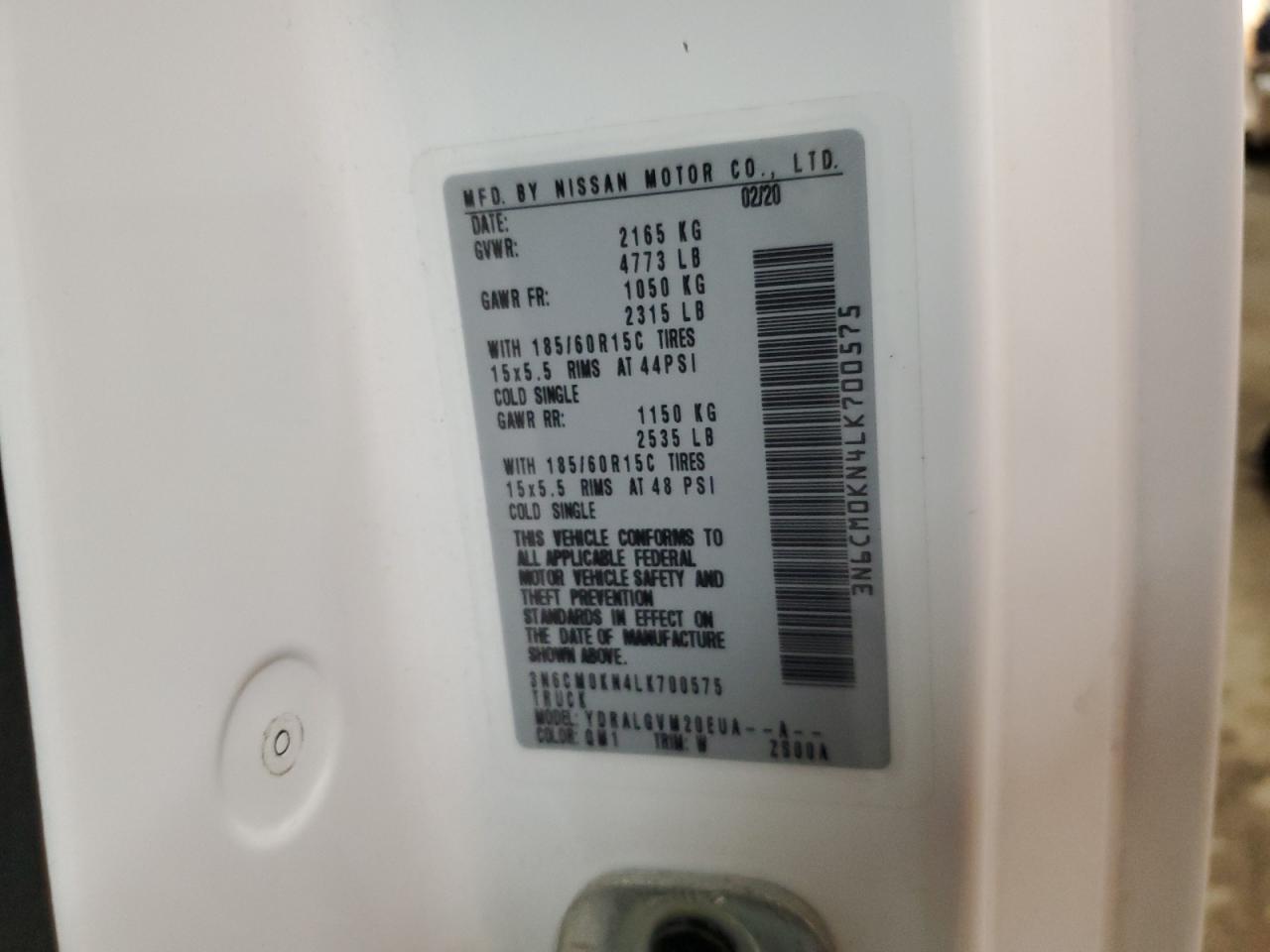 3N6CM0KN4LK700575 NISSAN NV 2020