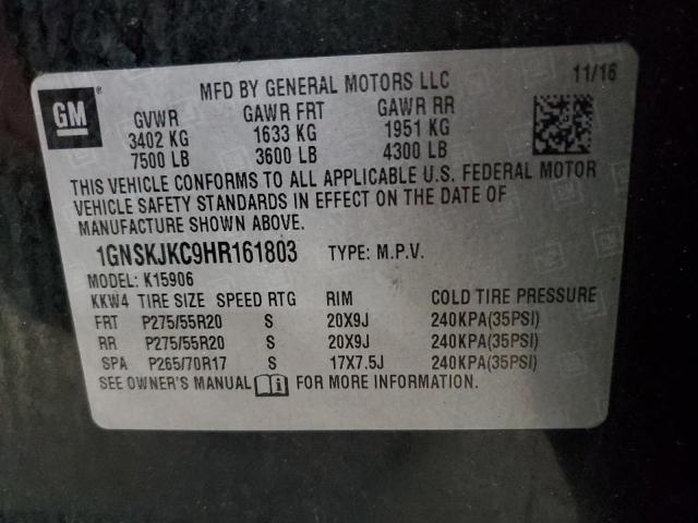 2017 CHEVROLET SUBURBAN K1500 PREMIER