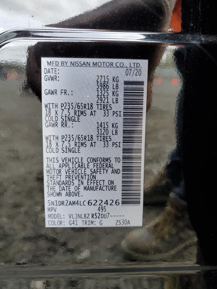 5N1DR2AM4LC622426 NISSAN PATHFINDER 2020