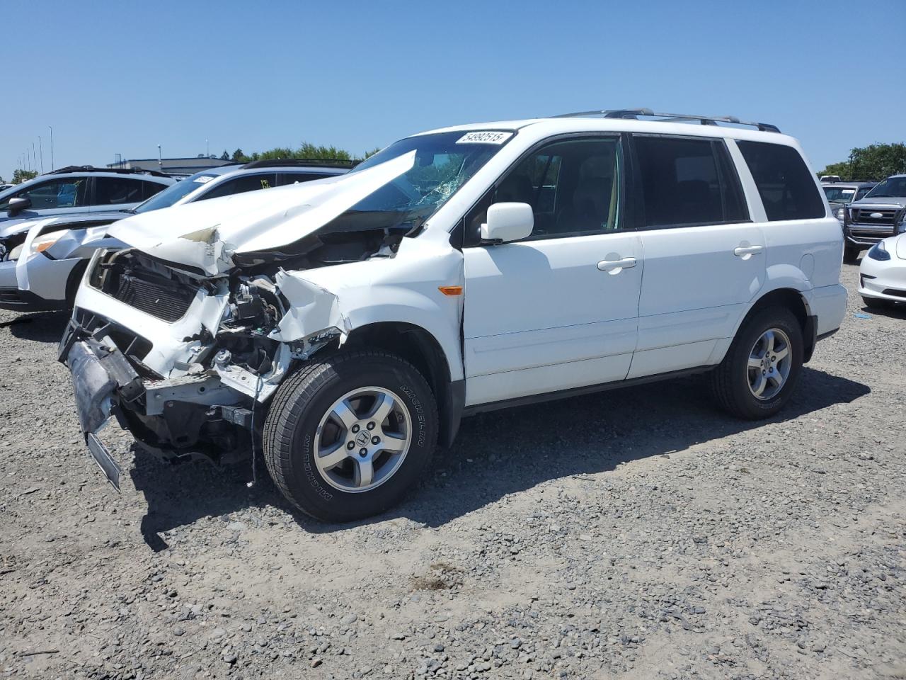 2008 Honda Pilot Exl იყიდება Sacramento-ში, CA - Front End