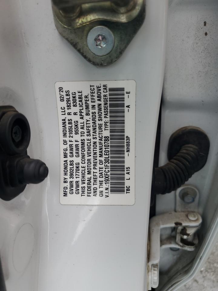 19XFC1F30LE010788 HONDA CIVIC 2020