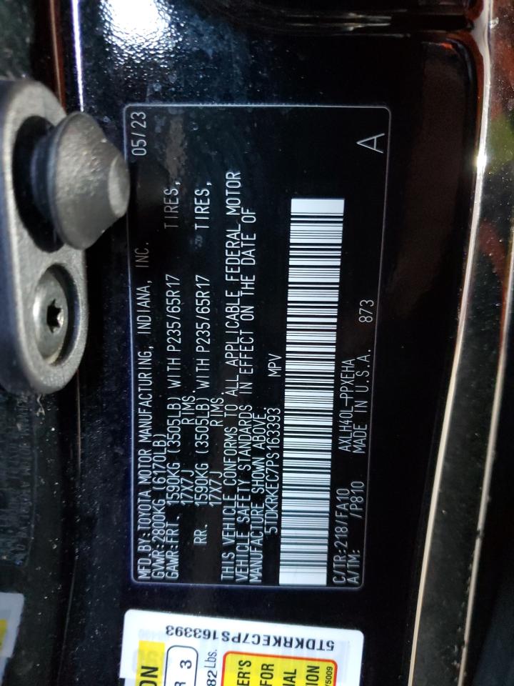 5TDKRKEC7PS163393 TOYOTA All Models 2023