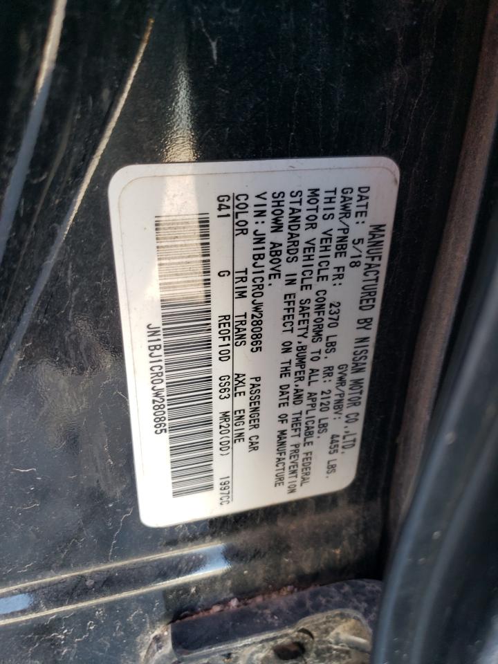 JN1BJ1CR0JW280865 NISSAN ROGUE 2018