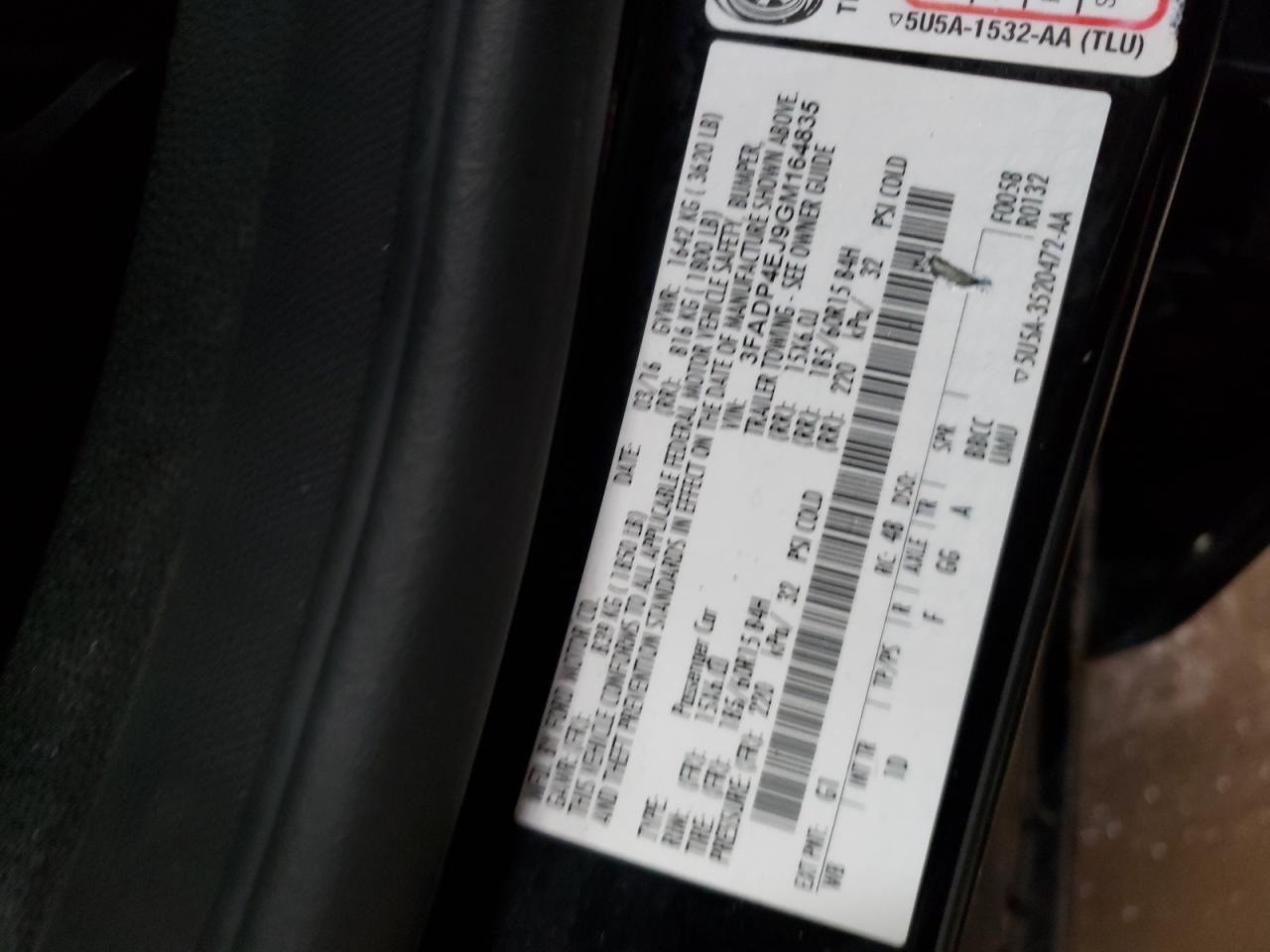 3FADP4EJ9GM164835 FORD FIESTA 2016
