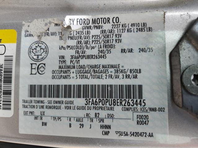2014 FORD FUSION SE PHEV