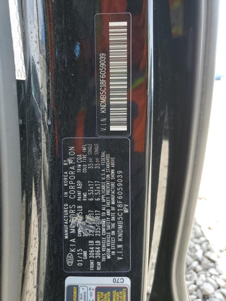 2015 Kia Sedona Lx VIN: KNDMB5C18F6059039 Lot: 54452725