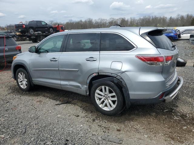  TOYOTA HIGHLANDER 2016 Srebrny