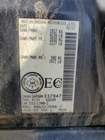 2017 NISSAN ALTIMA 2.5