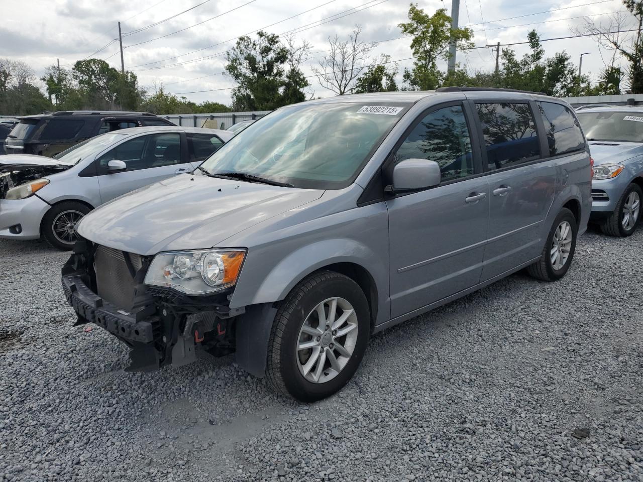 2016 Dodge Grand Caravan Sxt للبيع في Riverview، FL - Front End