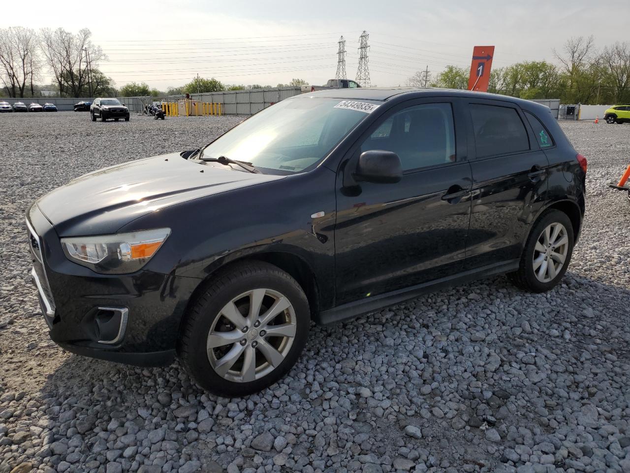 2013 Mitsubishi Outlander Sport Es na sprzedaż w Barberton, OH - Rear End