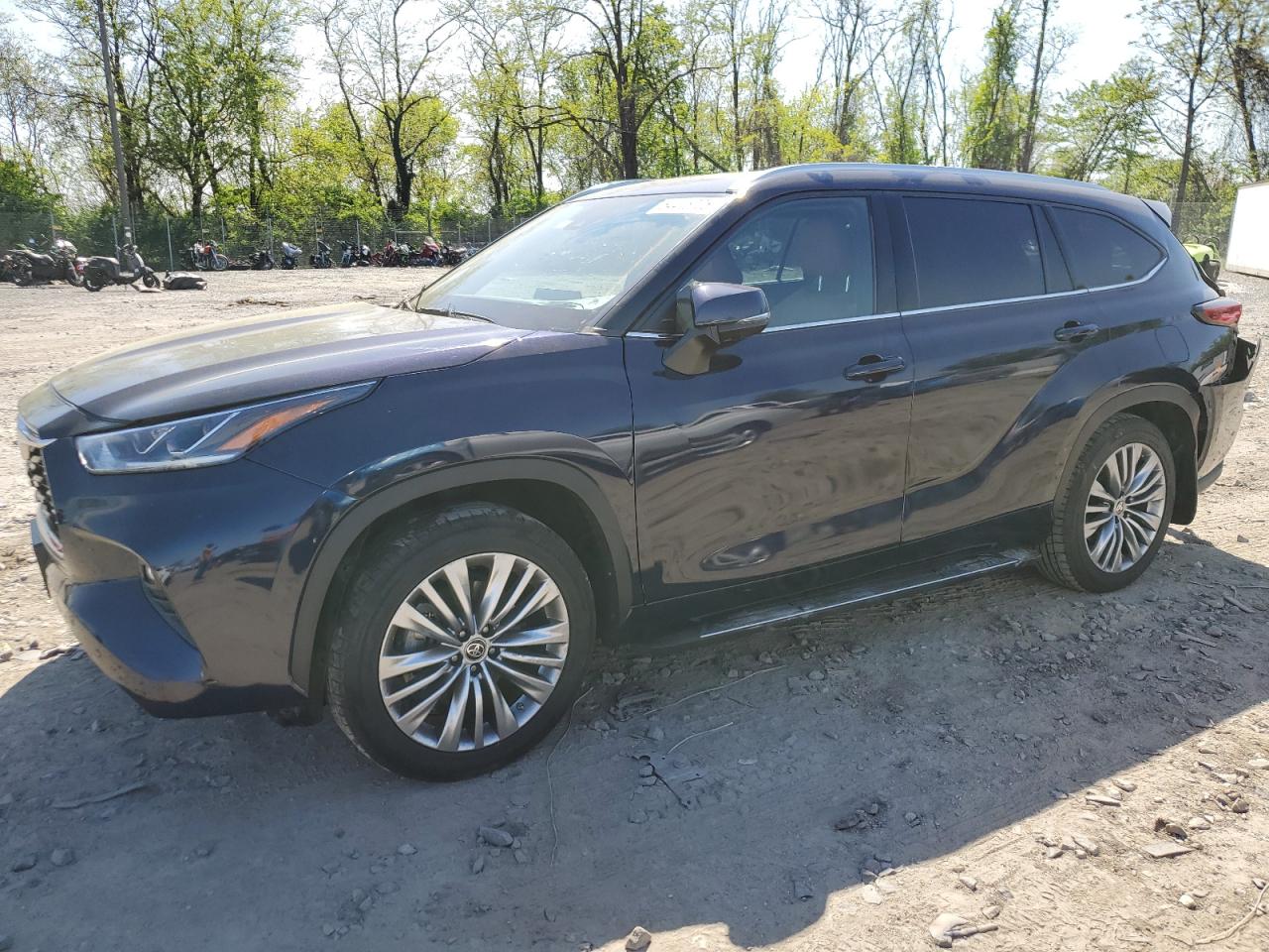 2020 Toyota Highlander Platinum en Venta en Baltimore, MD - Rear End