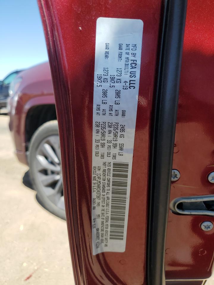 2019 Jeep Cherokee Limited VIN: 1C4PJMDN0KD437307 Lot: 54917945