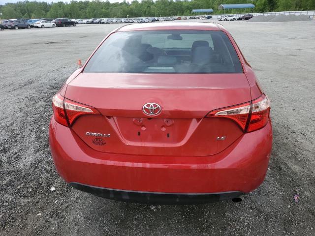  TOYOTA COROLLA 2018 Czerwony