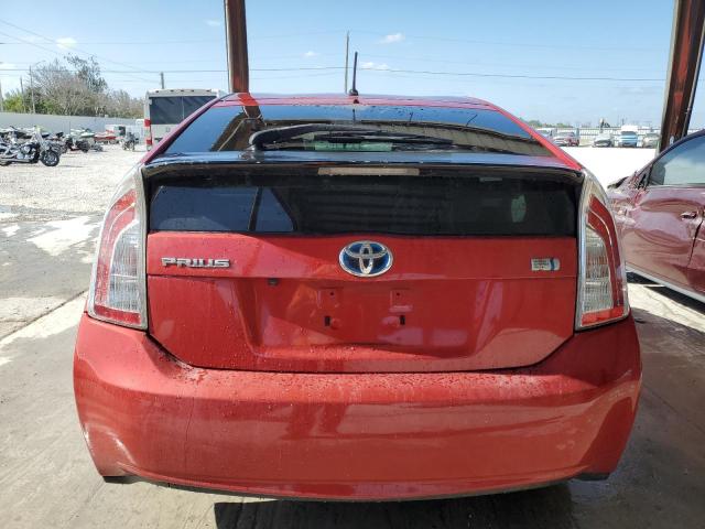  TOYOTA PRIUS 2013 Червоний