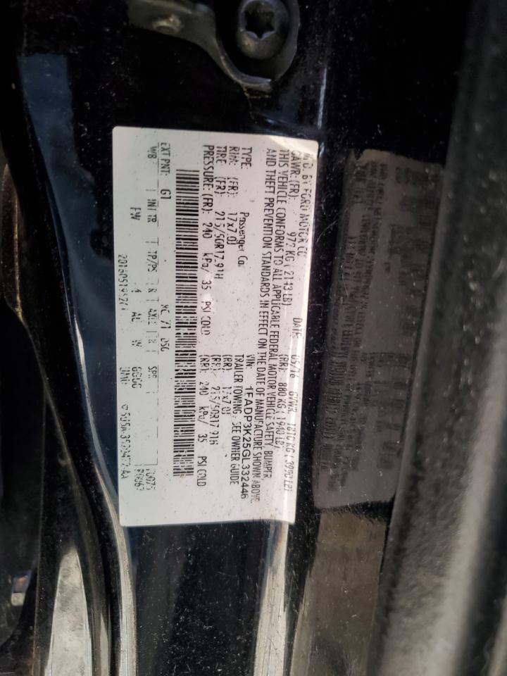 1FADP3K25GL332446 FORD FOCUS 2016