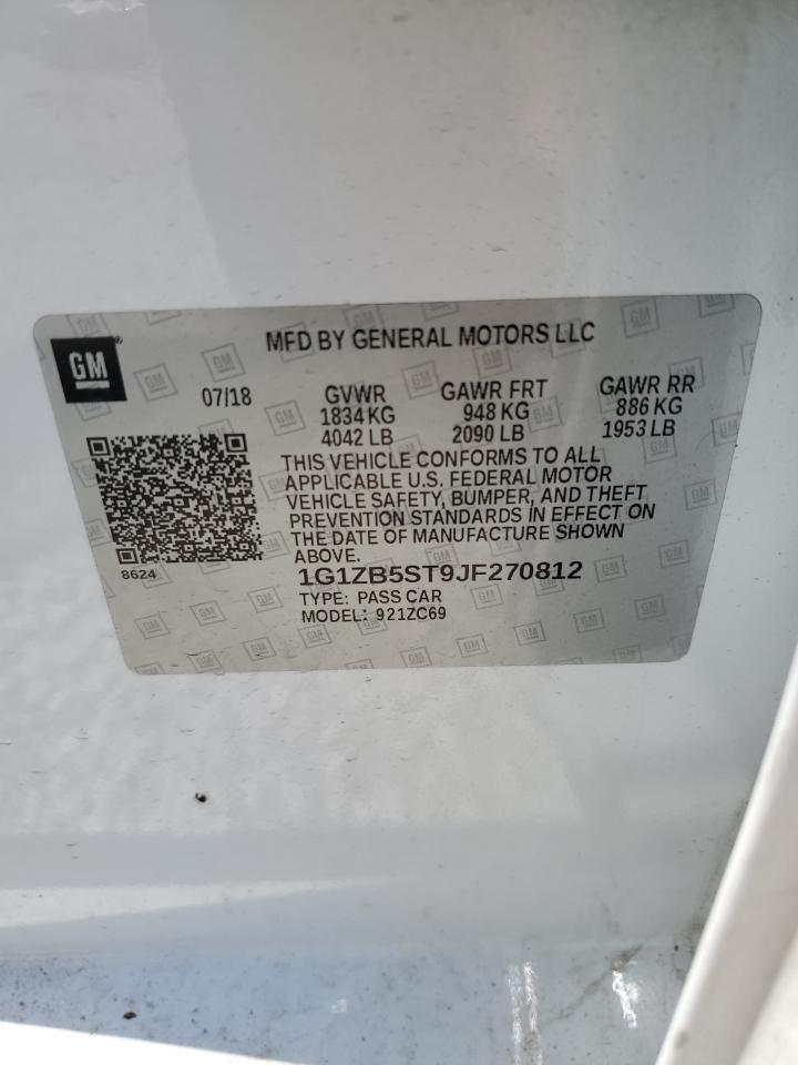 1G1ZB5ST9JF270812 CHEVROLET MALIBU 2018