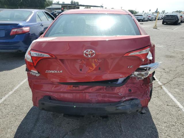 Sedans TOYOTA COROLLA 2016 Red