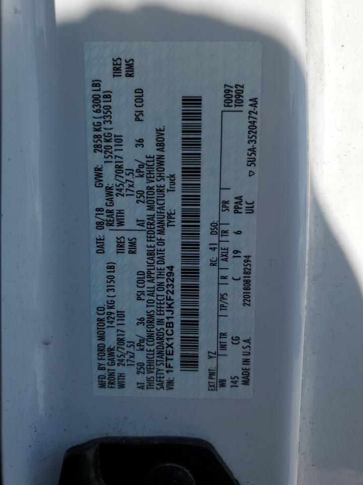1FTEX1CB1JKF23294 FORD F-150 2018