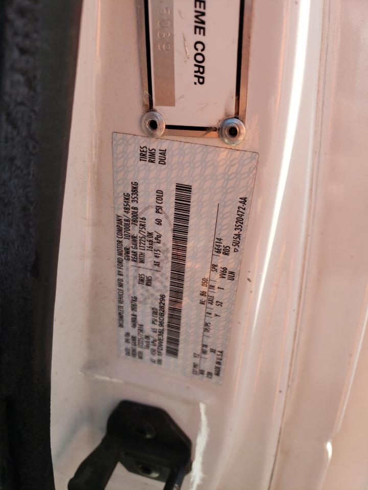 2006 Ford Econoline E350 Super Duty Cutaway Van VIN: 1FDWE35L96DB28296 Lot: 49893045