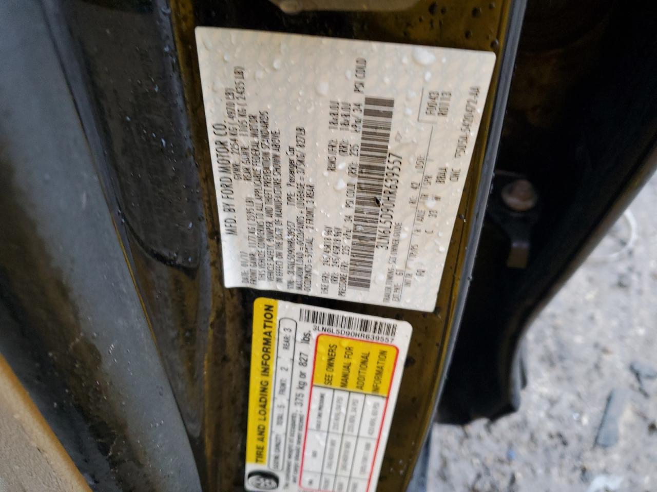 2017 Lincoln Mkz Select VIN: 3LN6L5D90HR639557 Lot: 58831695