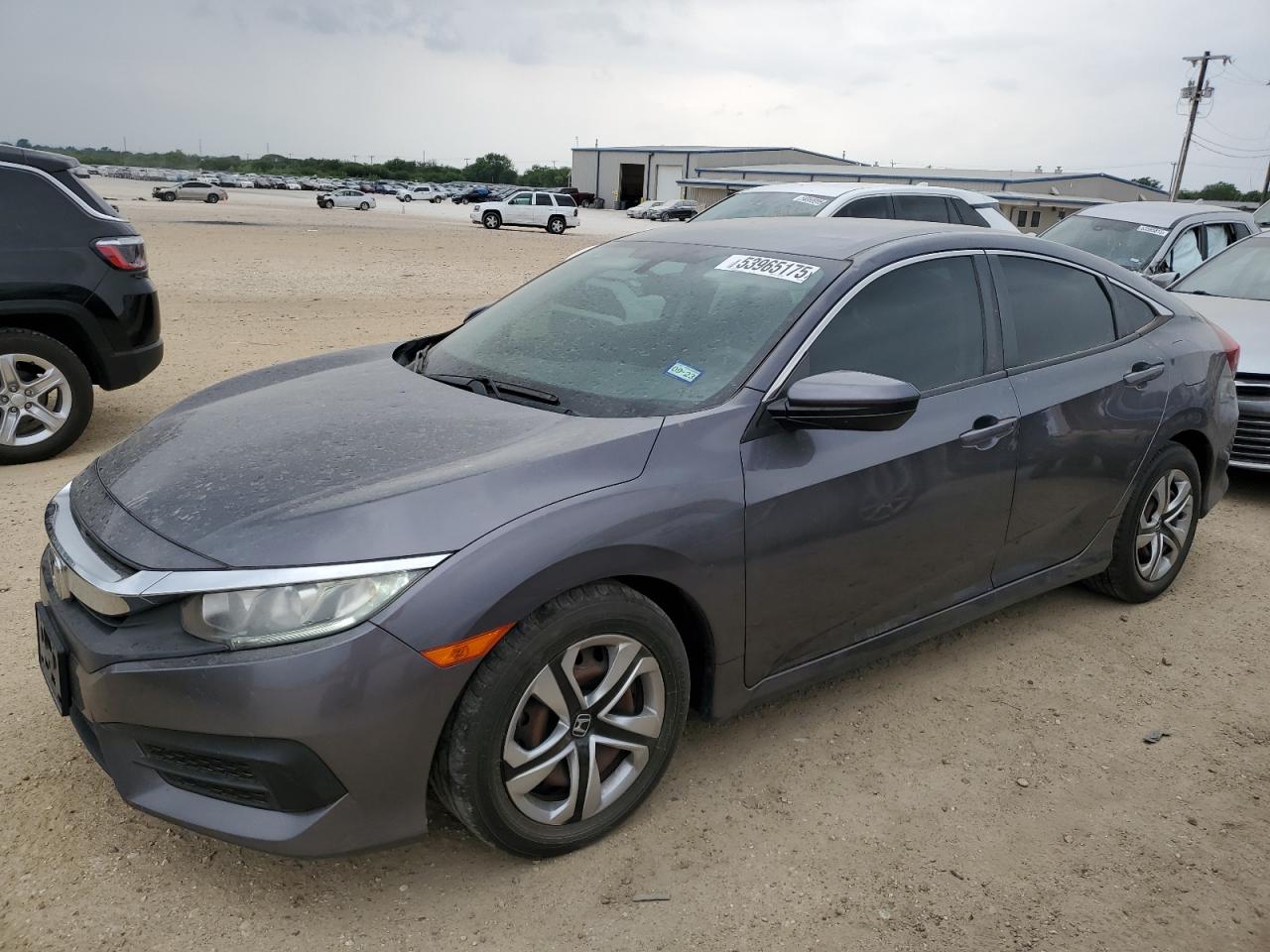 2017 Honda Civic Lx de vânzare în San Antonio, TX - Hail