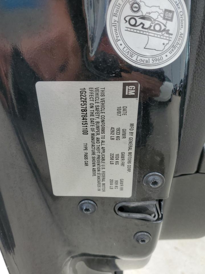 2008 Pontiac G6 Value Leader VIN: 1G2ZF57B784151100 Lot: 53269115