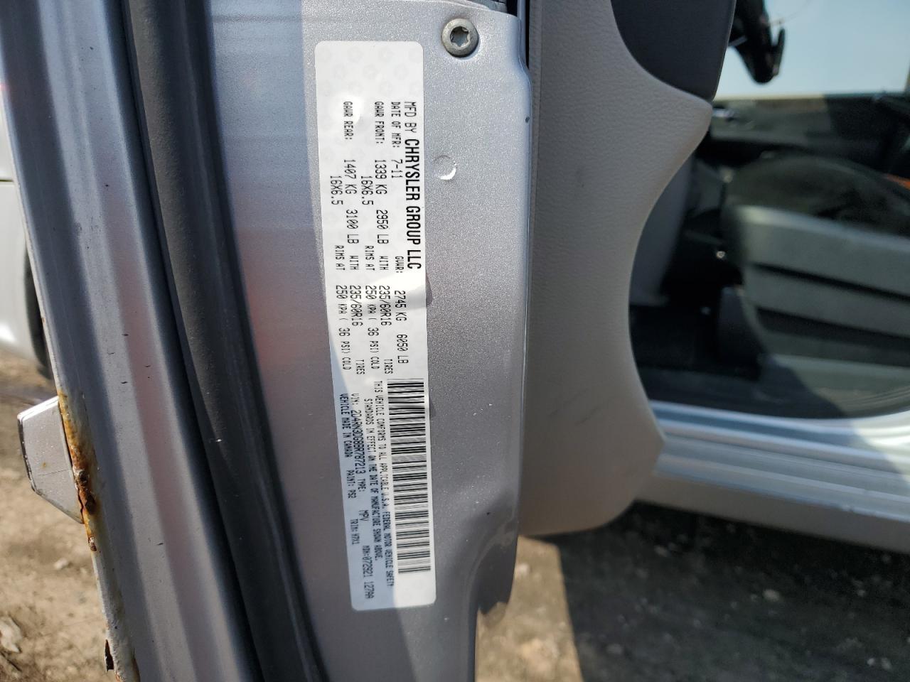 2011 Dodge Grand Caravan Mainstreet VIN: 2D4RN3DG8BR787213 Lot: 52145645