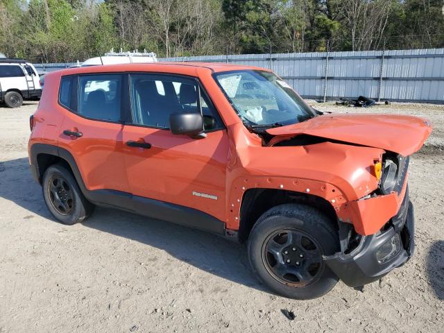  JEEP RENEGADE 2018 Оранжевий
