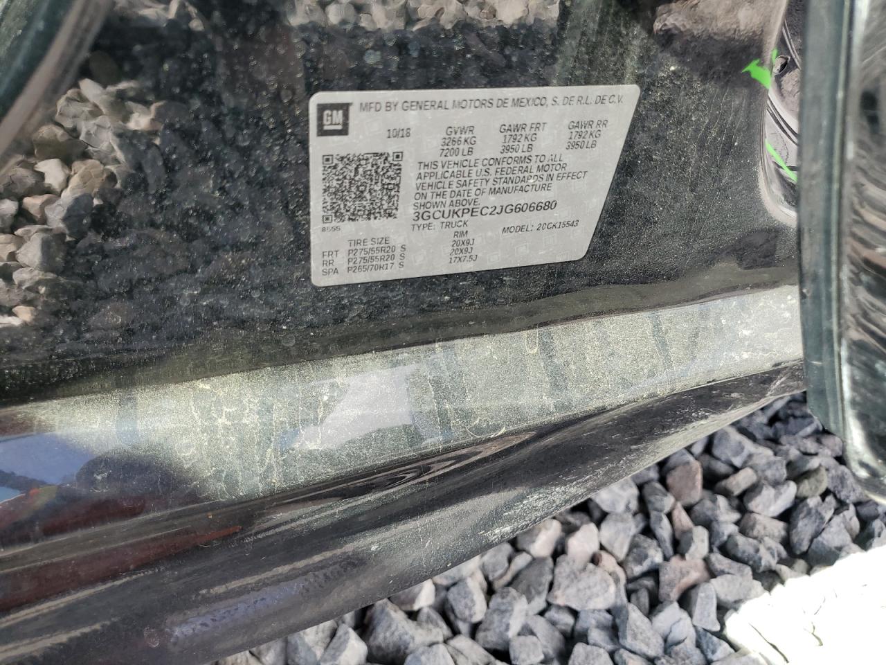 3GCUKPEC2JG606680 CHEVROLET ALL Models 2018