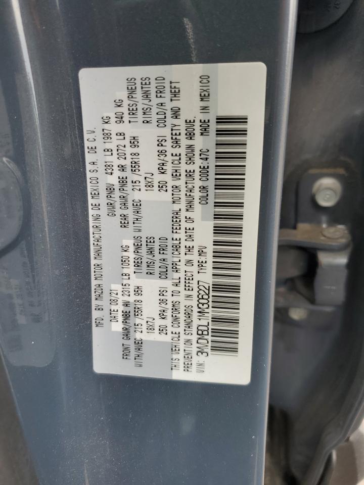 2021 Mazda Cx-30 Premium VIN: 3MVDMBDL1MM306227 Lot: 54202705