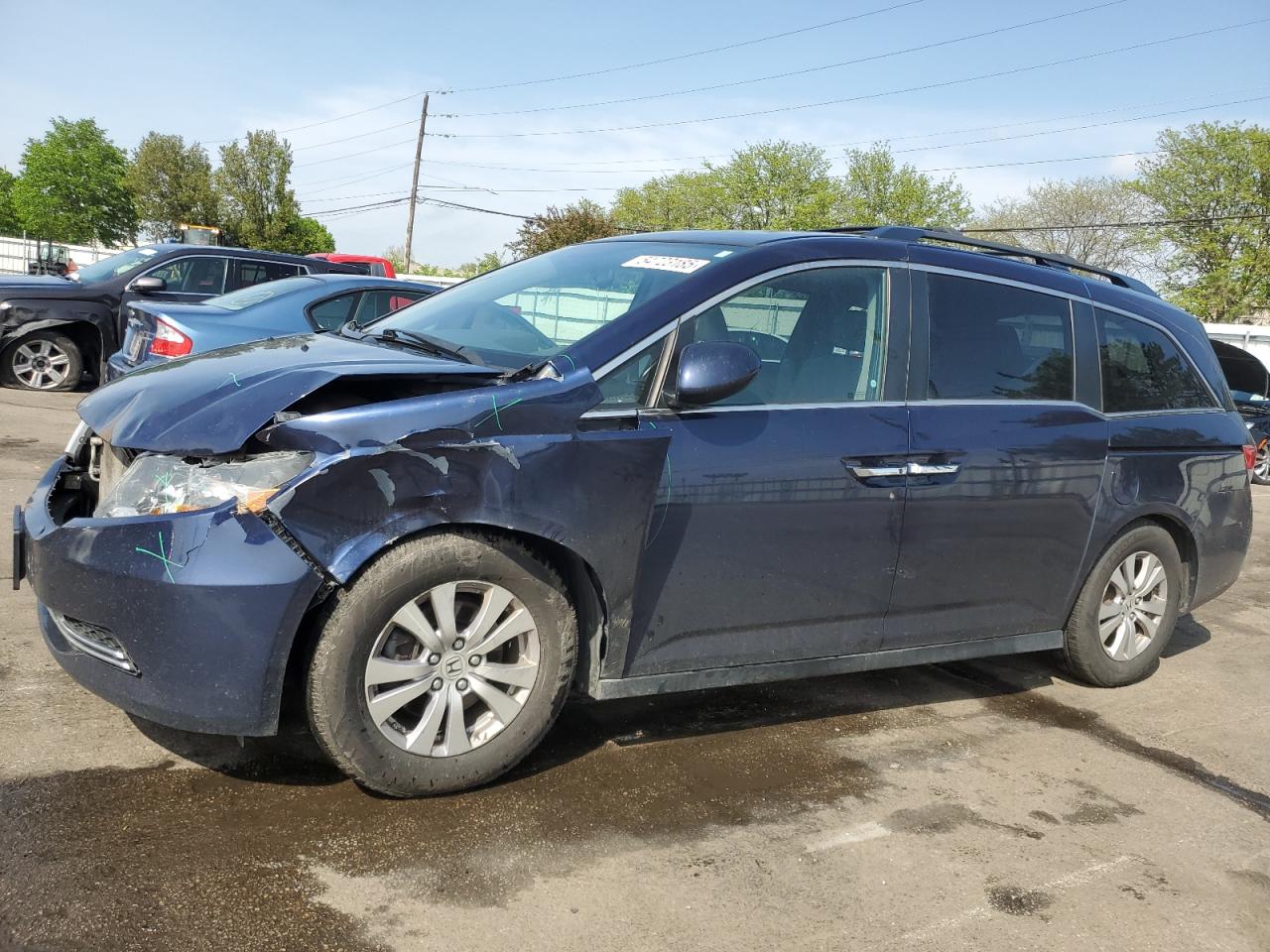 2017 Honda Odyssey Exl იყიდება Moraine-ში, OH - Front End