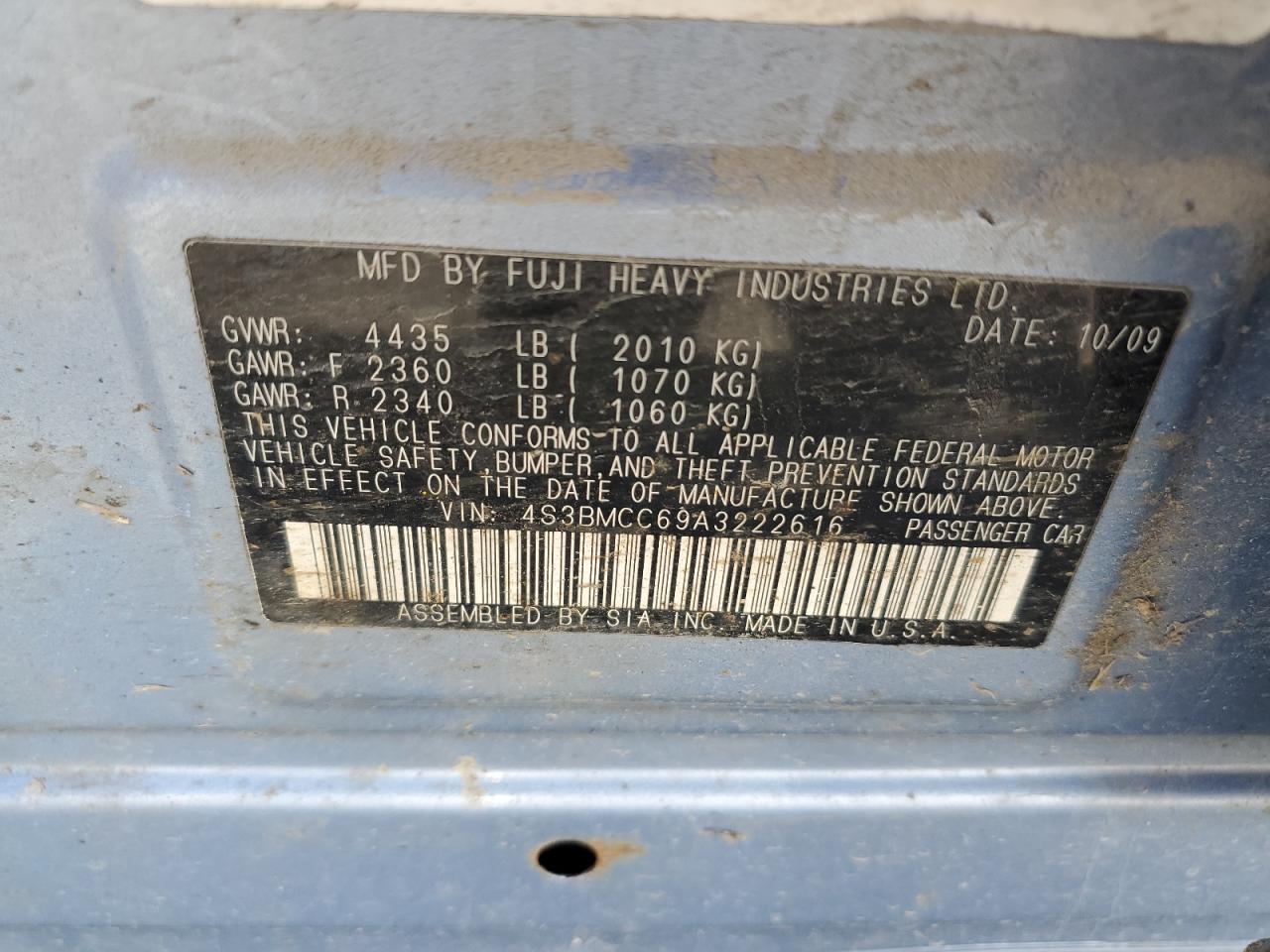 2015 Subaru Legacy 2.5I Premium VIN: 4S3BNAC67F3075950 Lot: 54447645