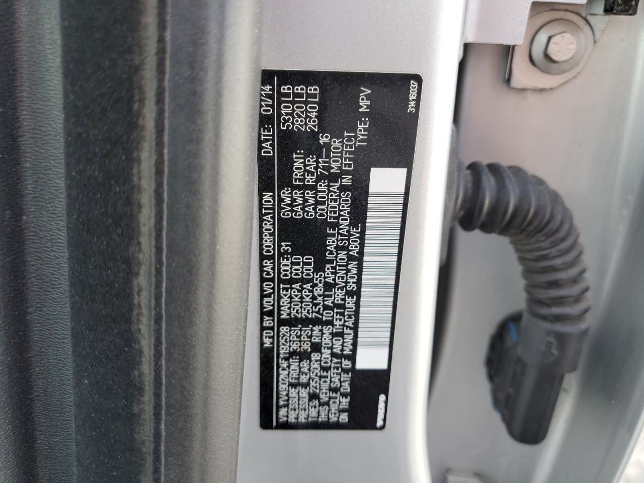 2015 Volvo Xc70 T6 Premier+ VIN: YV4902NC4F1192528 Lot: 54428895
