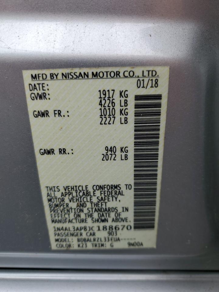 1N4AL3AP8JC188670 NISSAN ALTIMA 2018
