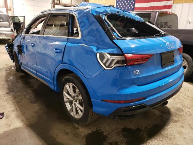  AUDI Q3 2023 Синий