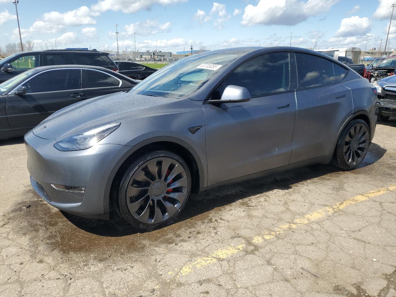 2023 Tesla Model Y იყიდება Woodhaven-ში, MI - All Over