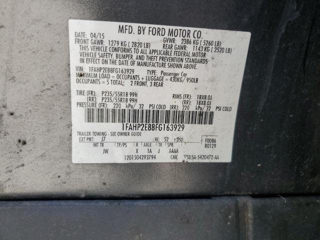 2015 FORD TAURUS SEL