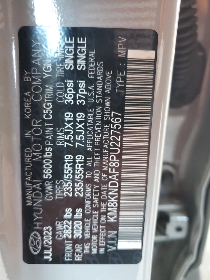 2023 Hyundai Ioniq 5 Sel VIN: KM8KNDAF8PU227567 Lot: 52433875