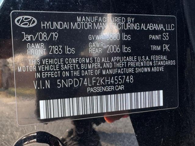 2019 HYUNDAI ELANTRA SE