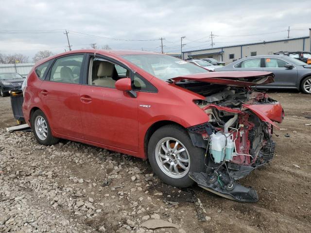  TOYOTA PRIUS 2014 Red